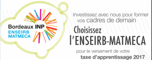 Taxe d'apprentissage ou comment participer à  la formation ENSEIRB-MATMECA